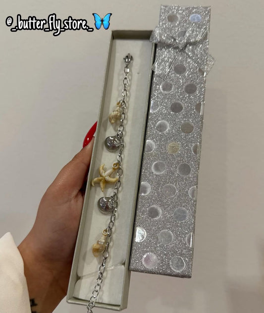 ✨ Pulseira - Canto da Concha ✨em prateado