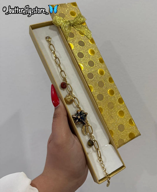 ✨ Pulseira - Brisa do Mar ✨em dourado