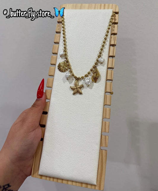 ✨Charm Necklace Maré Dourada ✨ em Dourado