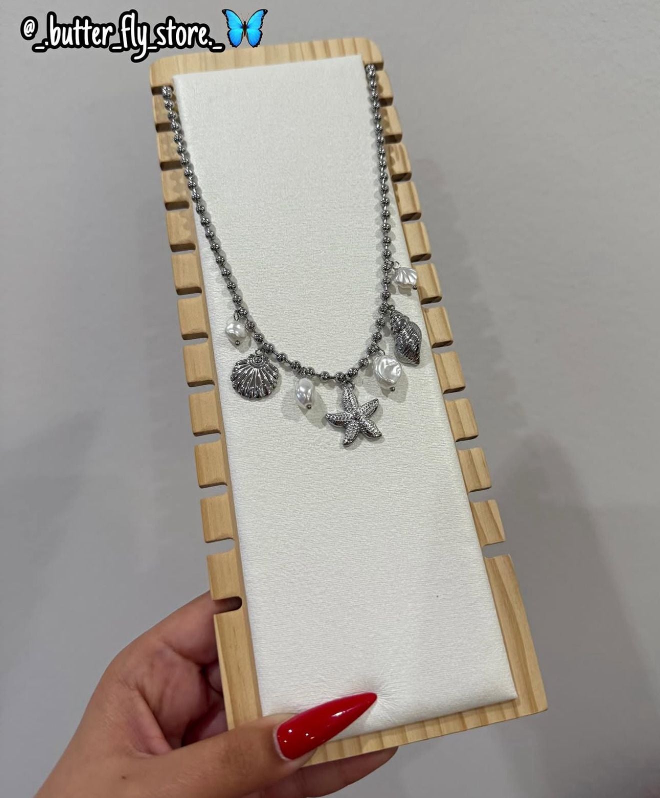 ✨Charm Necklace Maré Dourada ✨em prateado
