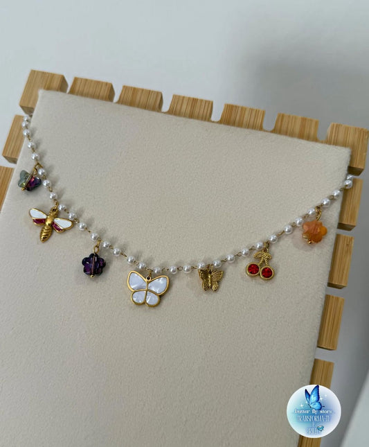 🍒Charm Necklace – Pérolas de Verão🍒