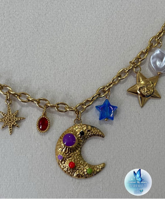 Charm Necklace Mistério Lunar 💫✨