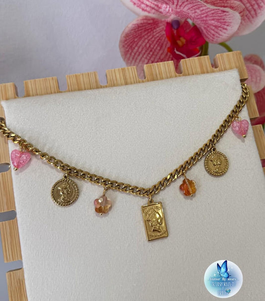 ✨Charm Necklace – Libra Dourada✨