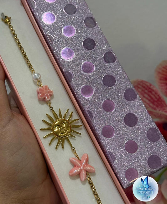 Pulseira Hot Summer💕em rosa