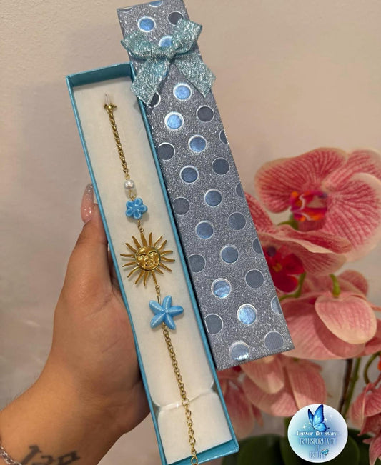 Pulseira Hot Summer🩵em azul