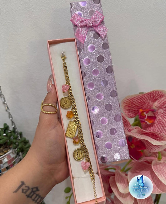 ✨Pulseira Charm Libra Dourada✨