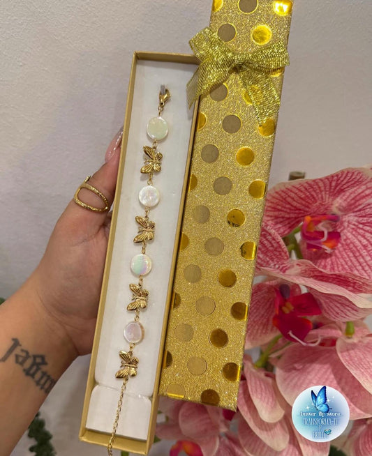 Pulseira Asas de Primavera🤍🦢